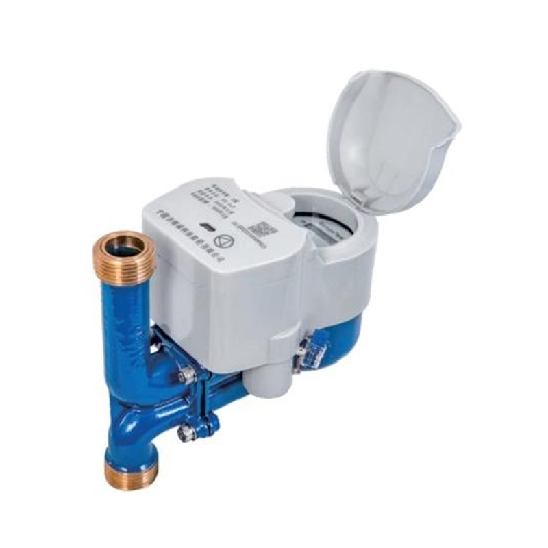 Verticale draadloze externe watermeter met kogelventiel