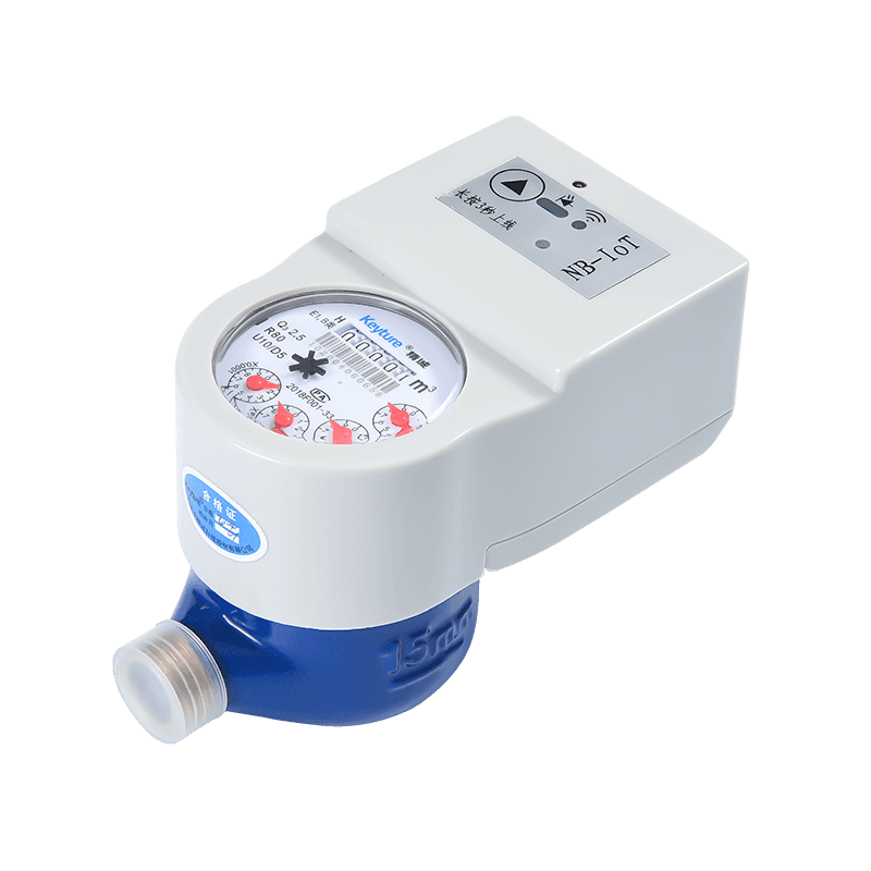 Horizontale draadloze externe watermeter met kogelventiel