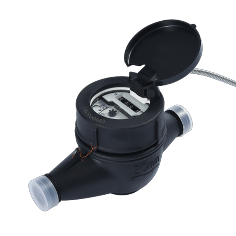 Bedrade externe plastic lichaamsvloeistof afgedicht water meter